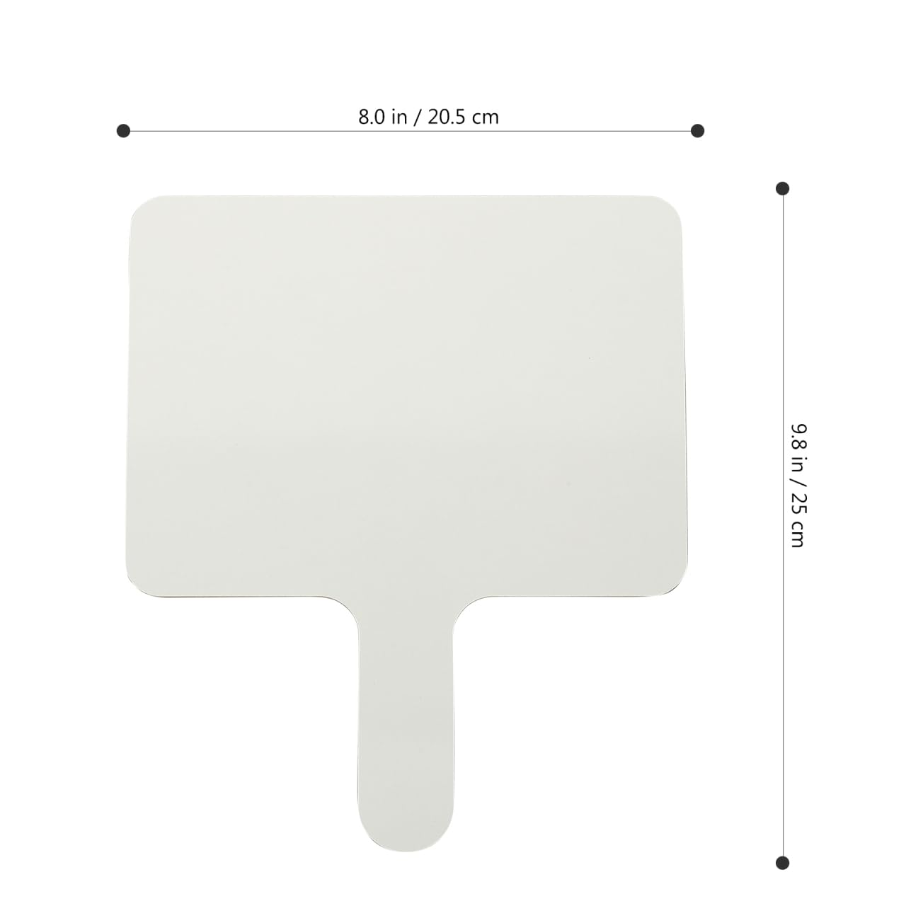 NUOBESTY Lavagna Cancellabile a Secco Doppia Faccia Con Manico Ergonomico Set 5 Paddle Riutilizzabili 9.65X8.07X0.59 Pollici Per Votazioni Risposte E Attività Didattiche