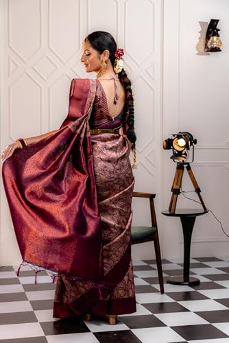 Image of Avantika Fashion Women's Kanjivaram Soft Silk Banarasi Sarees With Blouse Piece
