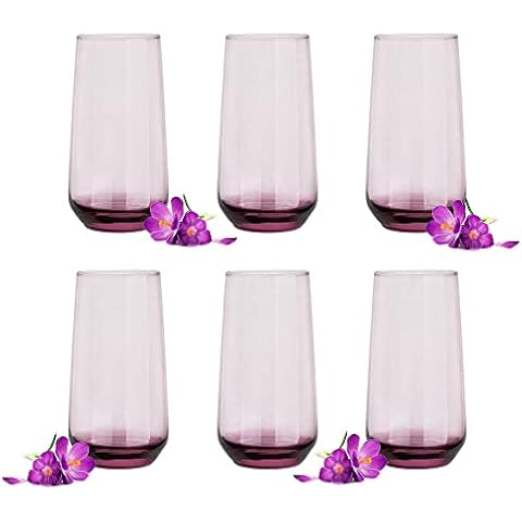Glasmark Long Drink Glasses, Drinking Glasses, Highball Glass, Water Glasses, Cocktail, Perfect for Home, Restaurants and Parties, Glasses Set, Classic Shape, Set of 6, 430 ml Cover