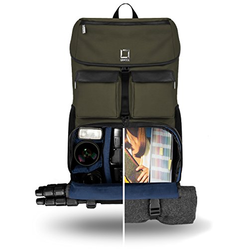Lencca Lenlea222 Logan Adaptable Slr/Dslr Camera & Accessories Rucksack Backpack Bag (Forest Green) #TOP3