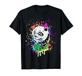 Cool panda driving scooter