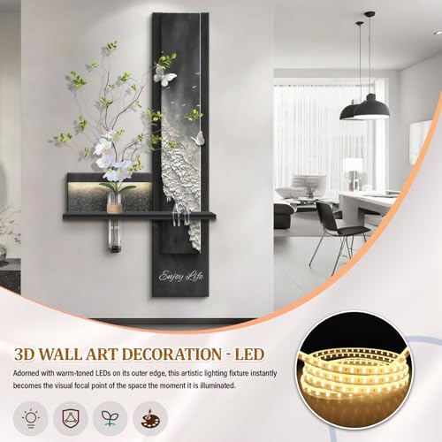 Alimentation électrique à brancher pour sculpture murale 3D LED - 3
