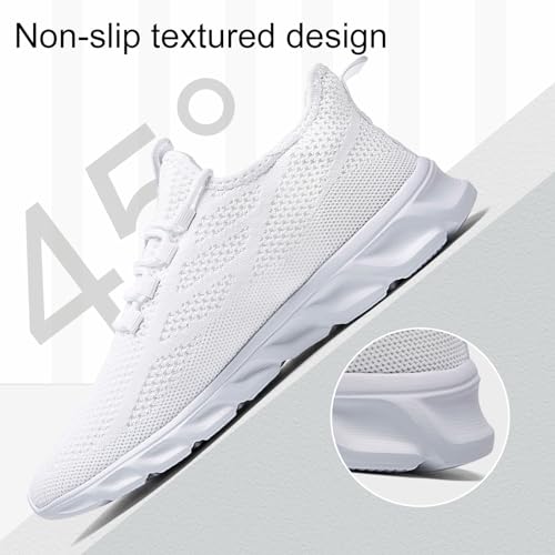 Image of WCIDFY Mens Running Shoes Mesh Breathable Tennis Shoes Lightweight Walking Sneakers Comfortable for Gym