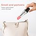 ZJchao Face Massager, Lipstick Massager Portable Black Lipstick Shape Vibration Face Massage Wand Handheld Eye Massager to and Firm Skin Eye Wand for Eye Women Daily Skincare Tools
