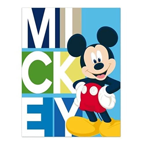 AYMAX S.P.R.L. Couverture Polaire Mickey Mouse 140 x 100 cm