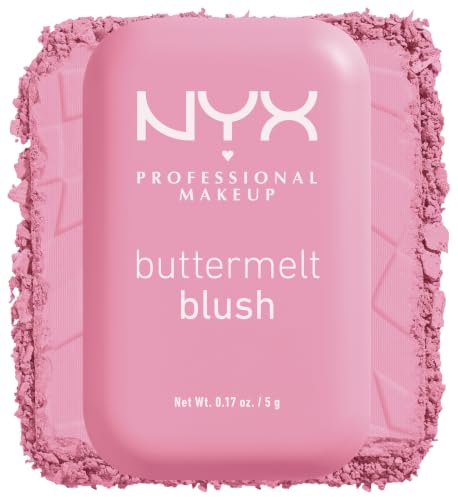 NYX Professional Makeup Buttermelt Blush Rouge Cremige Textur mit Shea Butter Mandelbutter & Mangobutter Einfach zu verblenden für einen frischen Look Farbe: 02 Butta Together