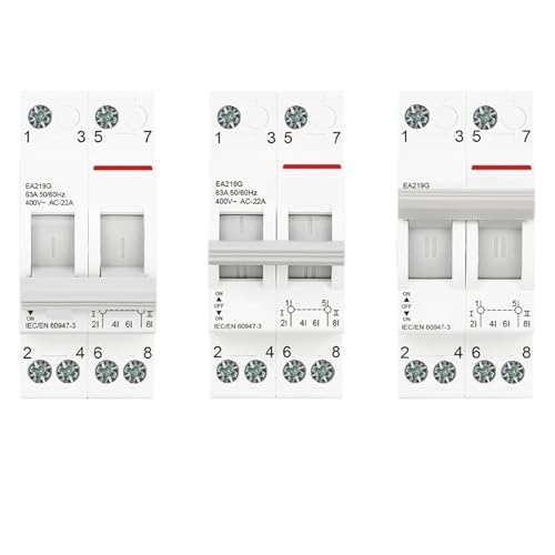 Interrupteur d'isolement 4P 125A haute performance pour armoire de puissance