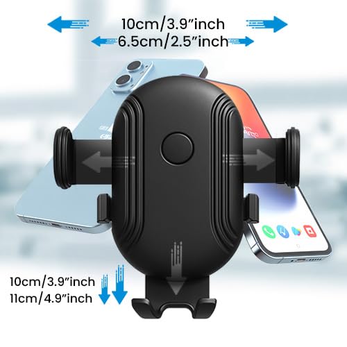 Image of MOOSH Universal Car Mount Holder Flexible Arm Mobile Stand with 360 Rotation, for Car Dashboard Windshield, Suction Cup Hands-Free Car Phone Stand, Automobile Cradles Universal (Black)