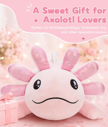 Image of MaoGoLan Giant Axolotl Plush Pillow, 39 inch Pink