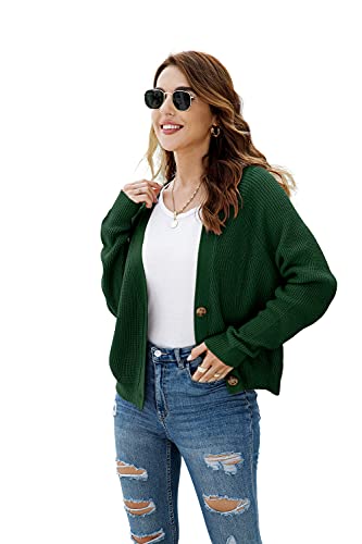 Image of TASAMO Womens Cardigan Sweaters 2026 Fall Cropped Lightweight Sweater