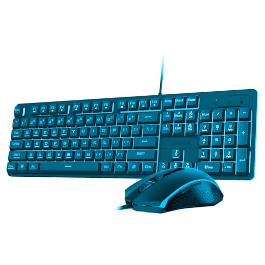 Redragon S107-BA Gaming Keyboard and Mouse Combo Wired Mechanical Feel RGB LED Backlit Keyboard 3200 DPI Gaming Mouse for Windows PC (Keyboard Mouse Combo)