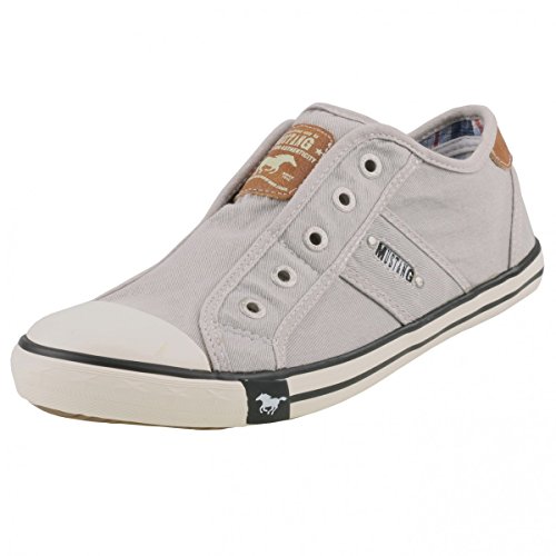 MUSTANG Zapatillas de lona para hombre, gris, 44 EU