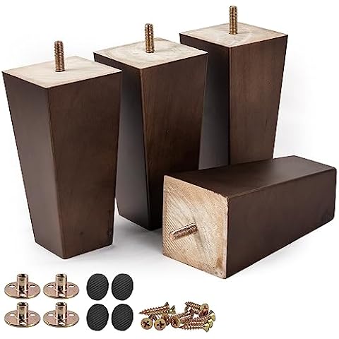 Btowin Wooden Pyramid Furniture Legs Set Cover