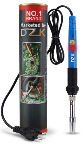 DZK 60W Professional Soldering Iron (Ideal for Soldering Iron Kit Set) - 60 Watt High Power Soldering Machine | Adjustable Temp Solder Iron Gun for Mobile Repairing