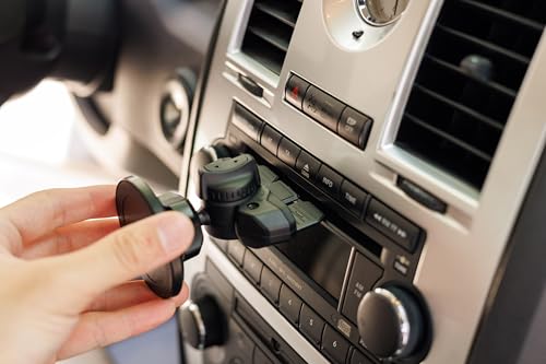 PROfezzion Uchwyt samochodowy Mag Safe, gniazdo CD i klips wentylacyjny Zestaw magnetyczny do iPhone'a 15 14 13 12 plus pro max i etui Mag Safe [w zestawie pierścień Mag Safe]