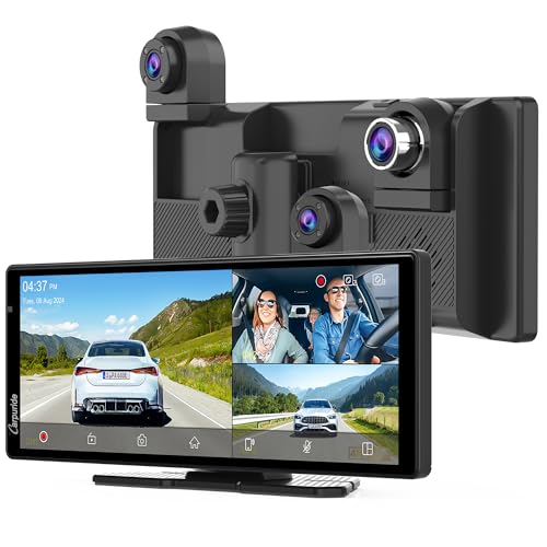 Carpuride W903S CarPlay Android Auto Screen with 3 Channel Dash Cam