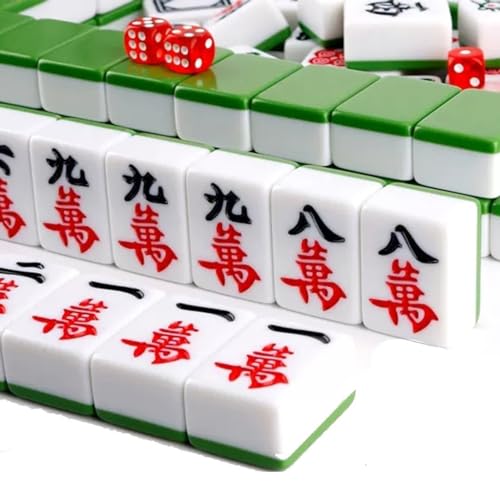 Set Chino de Mahjong 144 piezas para viaje miniatura 1