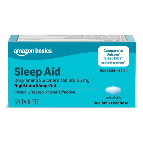 Amazon Basics Nighttime Sleep Aid Tablets for...