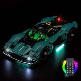 Hilighting Upgraded Led Light Kit Compatible with Lego Aston Martin Valkyrie Building Set, RC Version Compatible with Lego 42208 (Model Not Included)