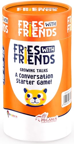Image of Popcorn Stick Game for Kids, Teens, and Adults, Fun Questions & Conversation Starter Party Games, Fries with Friends (Growing Talks) 120 Double-Sided Ice Breaker Sticks Play for Age 10, 11,12,13