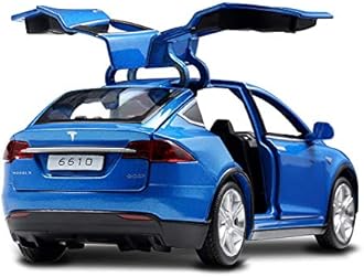 Magicwand Adult 1:22 Scale Die-Cast Teslla[1:22 Scale Large][Colors As Per Stock] With 6 Openable Doors,Pull Back Action, Working Headlights & Tail Lights[Pack Of 1]