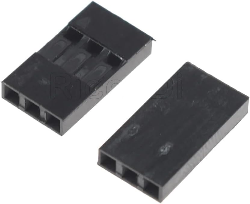 50PCS 2.54mm Connector 1X1P 2P 3P 4P 5P 6P-10P Single Row Dupont Head Plastic Shell Jumper Wire Cable Housing(3P)