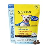Chippin Fish & Sweet Potato Dog Training Treats (5oz, 1-Pack) | Natural Low-Fat, Low-Calorie Treats | Made in The USA | Grain-Free, Hypoallergenic, Chicken-Free Soft & Chewy Small Dog Treats