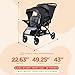 Baby Trend Double Stroller with Canopy Visors, Storage Basket and 2 Cup Holders, Sit N' Stand 2.0 DLX, Stormy – Foldable Infant and Toddler Tandem Stroller and Travel System