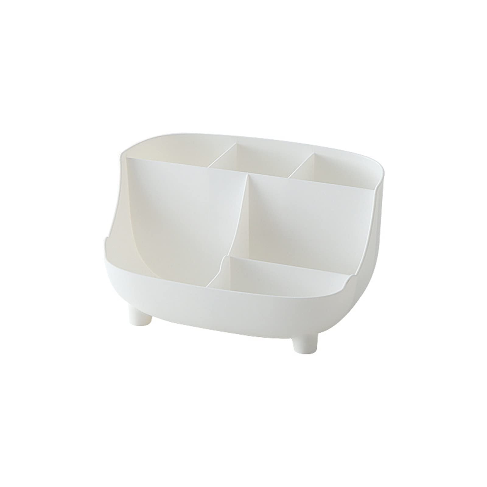 KINOFT Storage Box, Desk Office Organizer Desktop Container Make Up Storage Box Pencil Pen Articles Various Storage Holder For Small Items (Size : White)