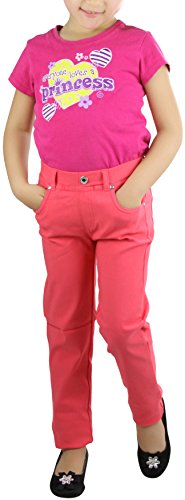 Image of ToBeInStyle Girl's Denim Easy Styling Classic Timeless Everyday Jeans Zip-Up Closure