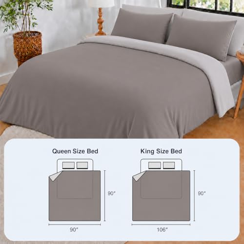 Cozorbt Double-Sided Cooling Comforter Queen Size, Ice Silk Summer Blanket, Smooth No-Stripes, No-Seam, Edge-Free Design, Breathable Lightweight Bed Cover for Hot Sleepers, All-Season Dark gray,106x90 - image 7