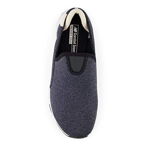 New Balance Women's DynaSoft Nergize V1 Slip On Cross Trainer, Black/Team Cream, 5.5 Wide