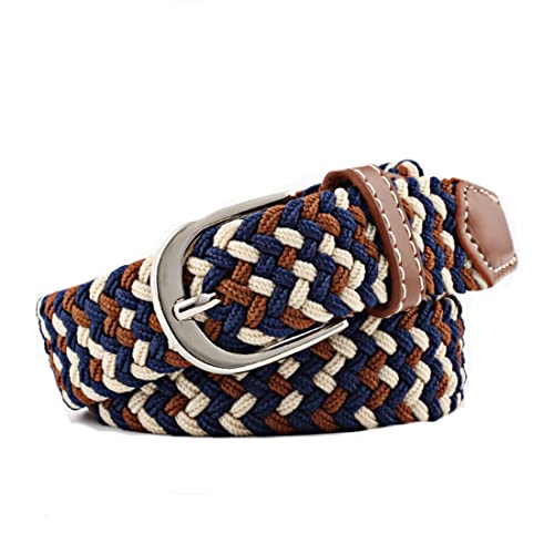 Casual Belts for Women Stretch Braided Web Belts Elastic for Pants Jeans Dresses Perfect Belt Thin, Width 0.98”