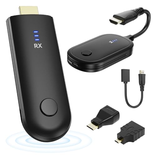 4K Wireless HDMI Transmitter and Receiver Kit, vioreay Point-to-Point Pre-Paired No WiFi, 200m(50m Through Walls) 2160p/1080p @30Hz, Plug & Play Extender for PC/PS5/TV/Projector