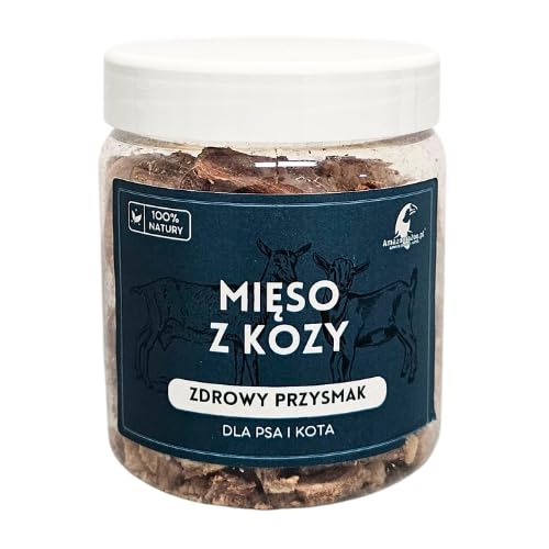 Liofilizowane mięso kozie 90g dla psa i kota witaminy z grupy B cynk na odporność omega 3 i 6