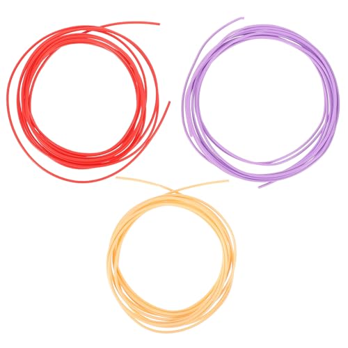Beaupretty Filamento para Bolígrafo 3d de 1,75 Mm Pcl Paquete de 3 Rollos de 3 Metros Filamento de Impresora 3d para Impresión a Baja Temperatura Multifunción Color Aleatorio