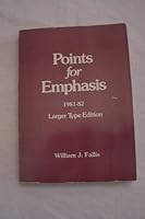 Points for Emphasis Pocket Commentary International Bible Lessons for 1981-82 0805414665 Book Cover