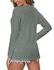 WNEEDU Women's Waffle Knit Tunic Tops Loose Long S... #4