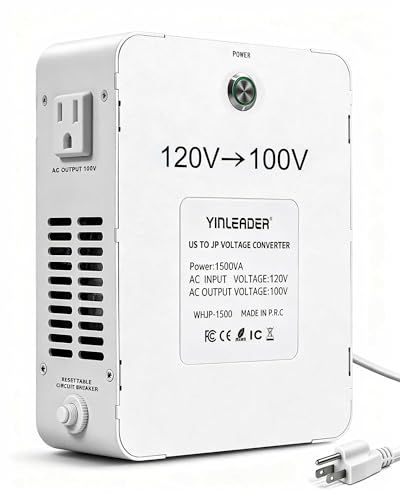 1500W US 120V to 100V JP Japan Voltage Converter Step Down Transformer