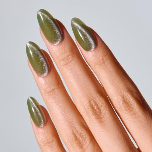 Image of ohora Semi Cured Gel Pedi Strips | Green, Glow | N Olive Glow