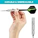 Accmor 12 Pack Steel Tip Darts,24G Professional Metal Darts Set for Dartboard