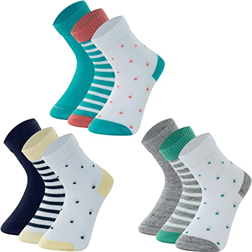 Kit 09 Pares Meias Bebê Mash Cano Médio |Kit Menino 2 | 28-33