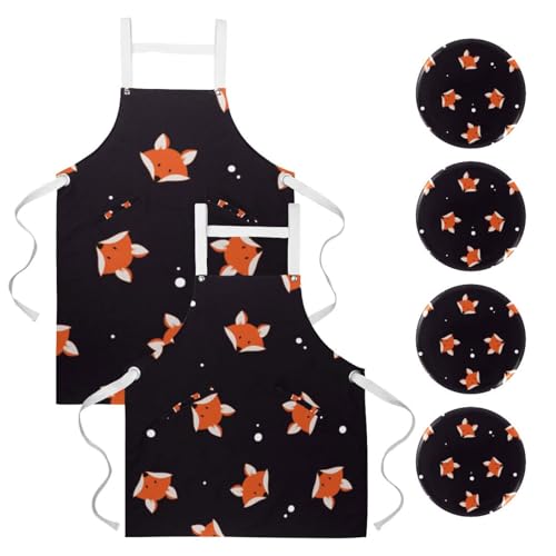 Tablier de cuisine lot de 2 contre les taches de pâtisserie et nettoyage