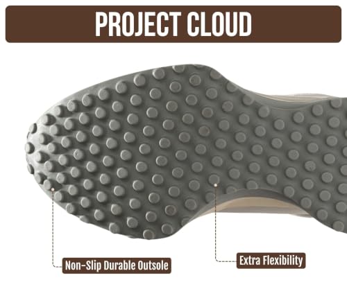 Image of Project Cloud Trendy Fashion Sneakers for Women 2026 - Memory Foam and Non-Slip Comfortable Casual Ladies Shoes for Womens Fashion Sneakers - Lightweight Lace-up Shoes (Lecco)