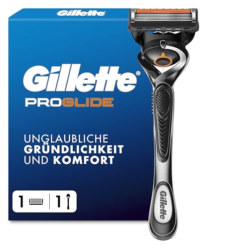 Gillette Fusion5 Proglide 1 Rasierer 1 Ersatzklingen mit neuem Everglide Gleitstreifen für noch sanfteres Gleiten