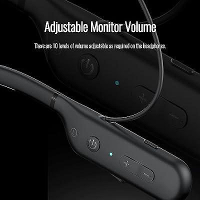 TAKSTAR Wireless in-Ear Monitor System, 32Ft Transmission Distance, Lightweight, Stereo HiFi in-Earphone Wireless Monitoring System for Stage, Church, Studio, Musicians(WPM 500)