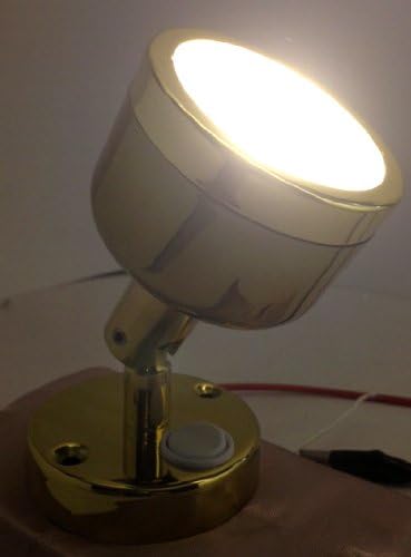 LED Brass Reading Wall Light Marine Boat