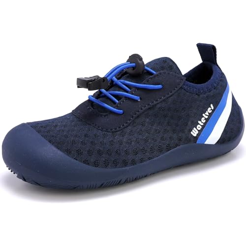 Image of WateLves Wide Toddler Water Shoes Kids Barefoot Athletic Sneakers Girls Boys Quick Dry Aqua Socks for Beach Hiking Swim Kayak Sport Accessories, Camping Essentials