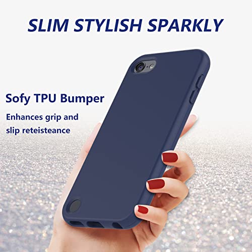 Ipod Touch 7Th/6Th/5Th Generation Case, Ipod Touch Case, Shockproof Silicone Case [With Built In Screen Protector] Full Body Heavy Duty Rugged Defender Cover Case For Ipod Touch 7/6/5 Boys (Blue) #TOP4