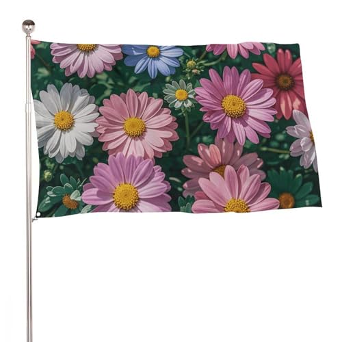 Drapeaux de jardin pour plantes florales grand drapeau de bienvenue 152x243cm